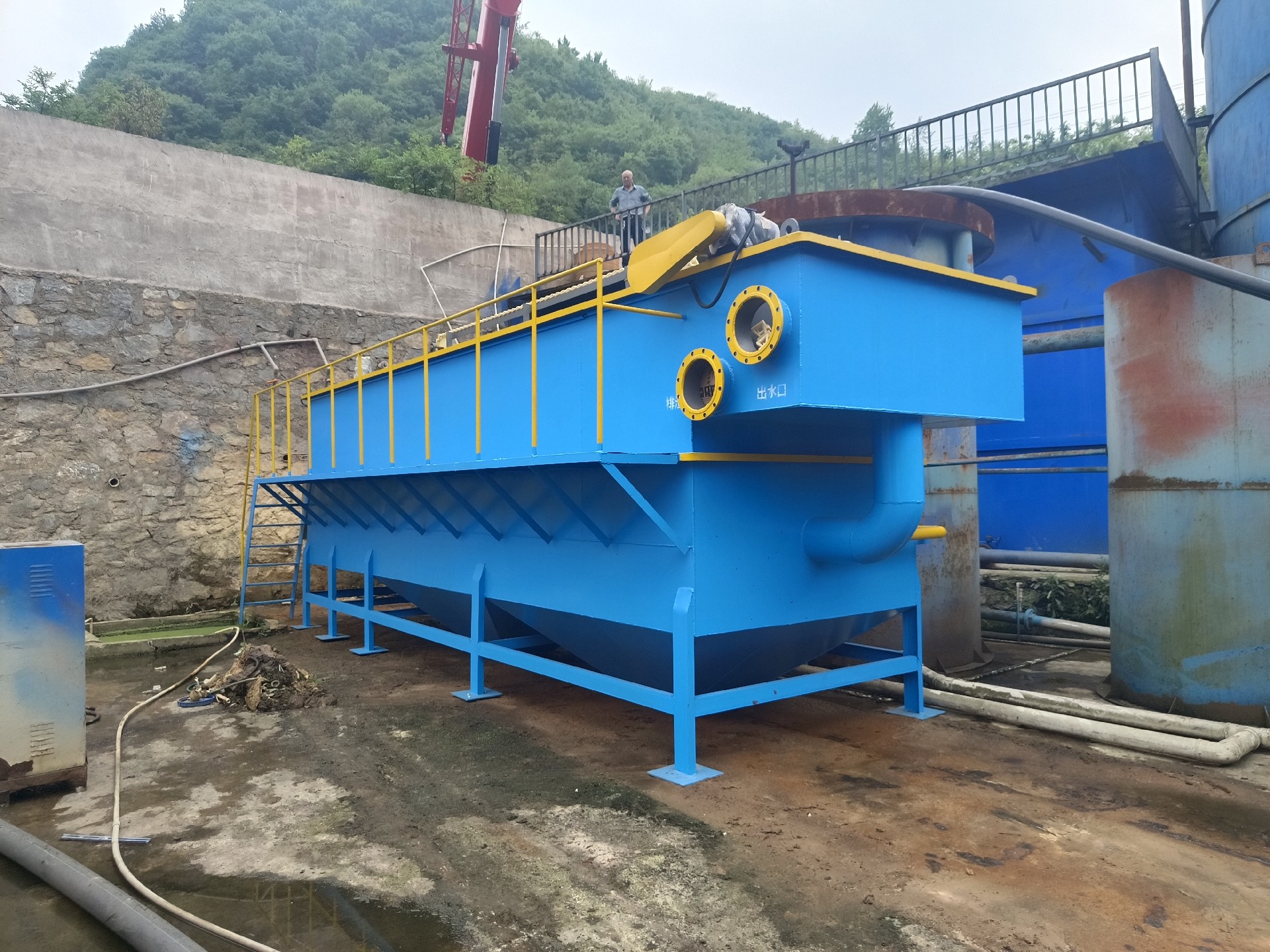 氣浮機(jī)，高效氣浮機(jī)，溶氣氣浮機(jī)，氣浮機(jī)安裝現(xiàn)場(chǎng)